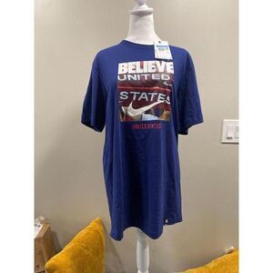 Nike‎ Mens USA Soccer Believe United States Graphic T-Shirt Blue  Medium